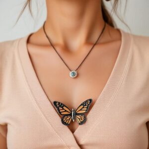 Butterfly V-Neck T-Shirt